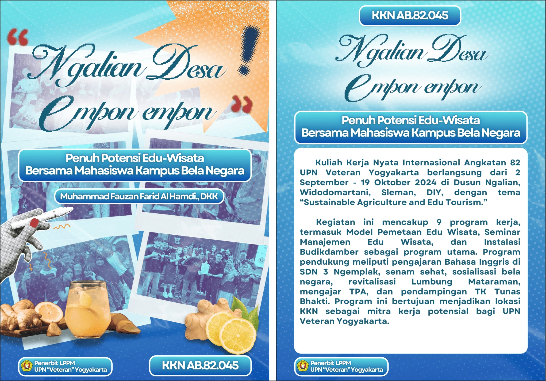 Cover Buku Ngalian Desa Empon-Empon Penuh Potensi Edu-Wisata Bersama Mahasiswa Kampus Bela Negara